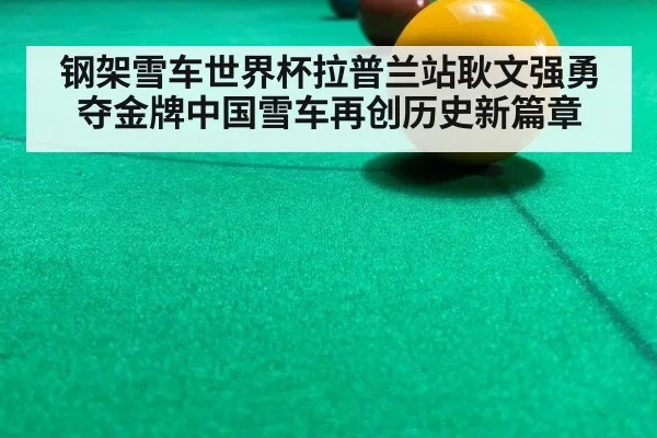 钢架雪车世界杯拉普兰站耿文强勇夺金牌中国雪车再创历史新篇章